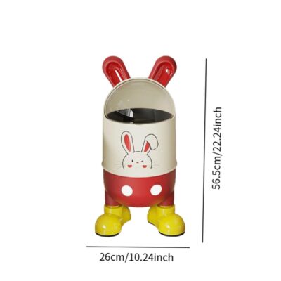 Cute Trash Can with Lid Wastebasket Garbage can