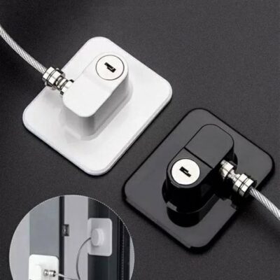 Child Safety Device Refrigerator Lock and fridge lock, child lock for Drawers (Black, White)
