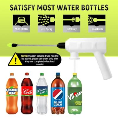 Electric Sprayer for Plants with Metal Long Nozzle, USB Rechargeable Electric Handheld Sprayer, Smart Electric Sprayer with Timer Electric Sprayer (Without Bottle)