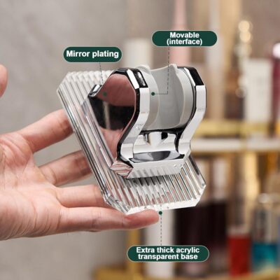 Adhesive Shower Head Holder,120 Degree Adjustable Waterproof Shower Bracket - Adhesive Shower Holder with 20Kg Bearing Load, Universal Shower Mount for Bathroom