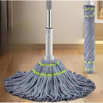 Floor Mop with Heavy Quality 360 Flexible Moper Flat Squeeze Floor Cleaner Moppers for Cleaning Floor, Wet and Dry Use Moping (Grey, Large)