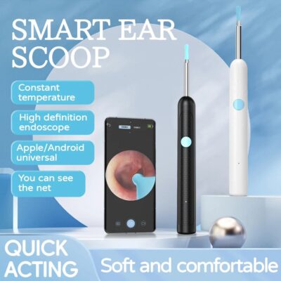 Ear wax cleaner tool kit with 1080P camera WIFI & LED Light Rechargeable portable Baby Children adults gift gadget for IOS & Android 1pc